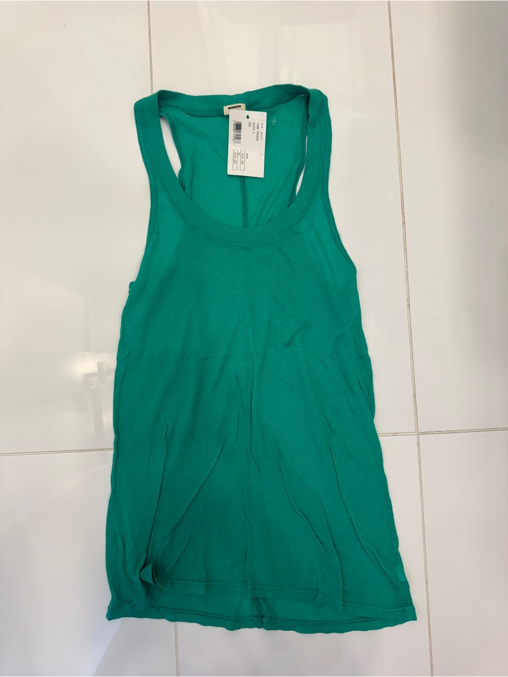 Monrow Green Racerback Tank